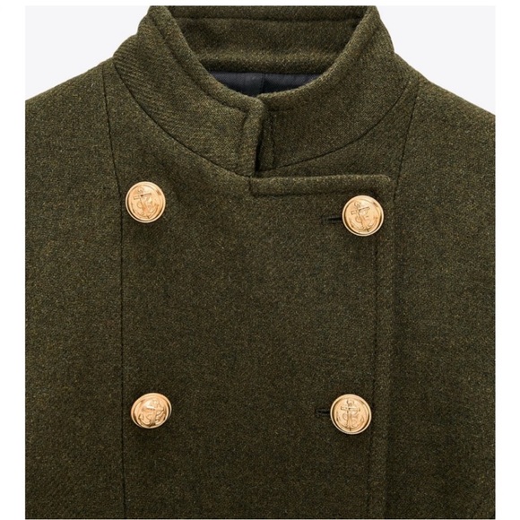 NEW No Tag ZARA DOUBLE BREASTED JACKET - Picture 2 of 7